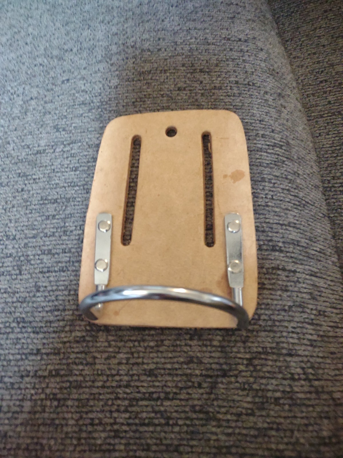 Leather Construction Hammer Holder Metal Loop For 3 And 1/2 In Belt