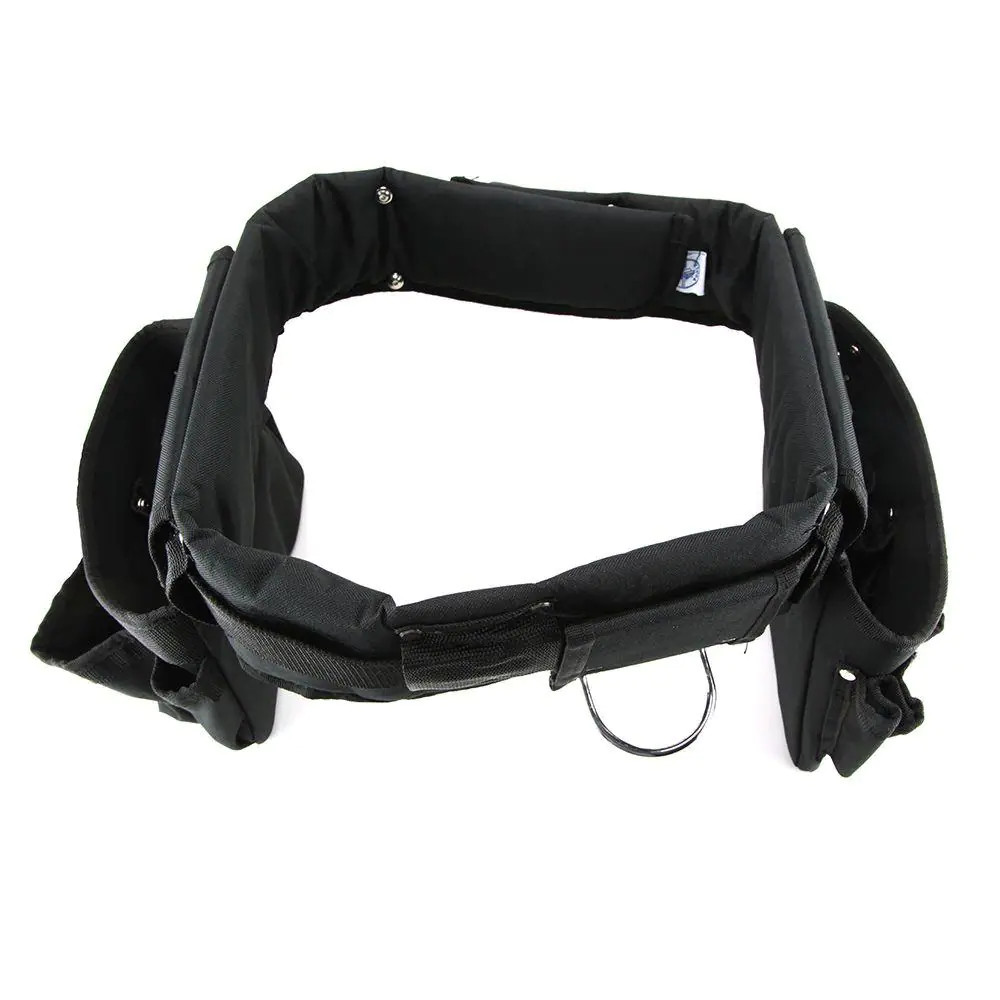 NEW Black Nylon Electricians Tool Belt Contractor Bag Pouch Storage Klein Tools