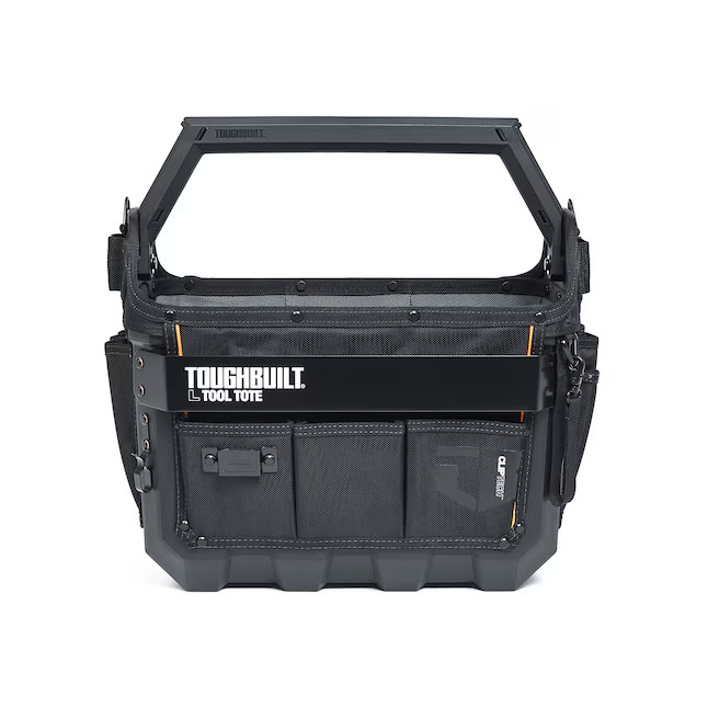 TOUGHBUILT Large Black Polyester 16-in W x 11.02-in D x 13.78-in L Tool tote