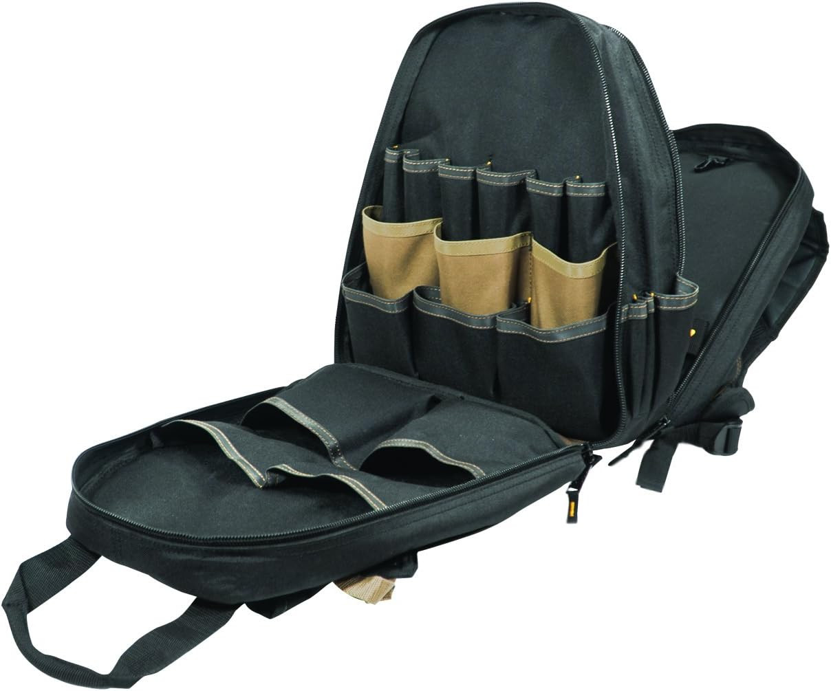 CLC Work Gear 1134 Carpenter’S Tool Backpack, 44 Pockets, Padded Back Support, B