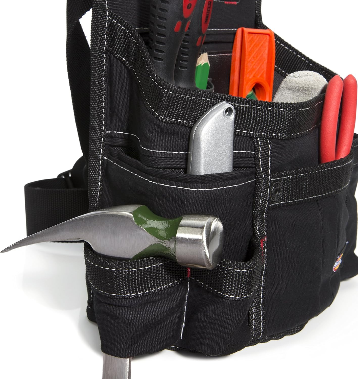 8-Pocket Tool Belt/Utility Pouch, Adjustable 2-Inch Belt, Durable Canvas Constru