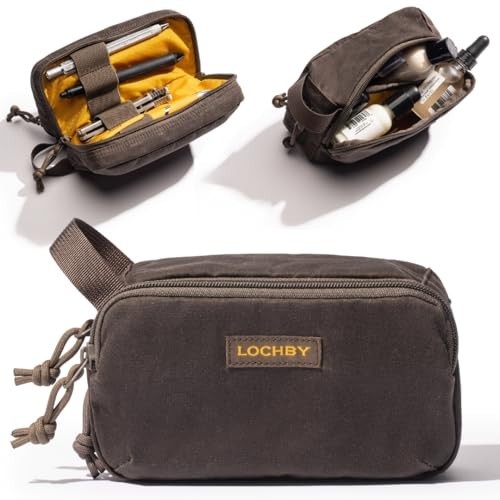 Multipurpose Tactical Mini Tool Bag | Water-Resistant Waxed Canvas Pouch | Dual-