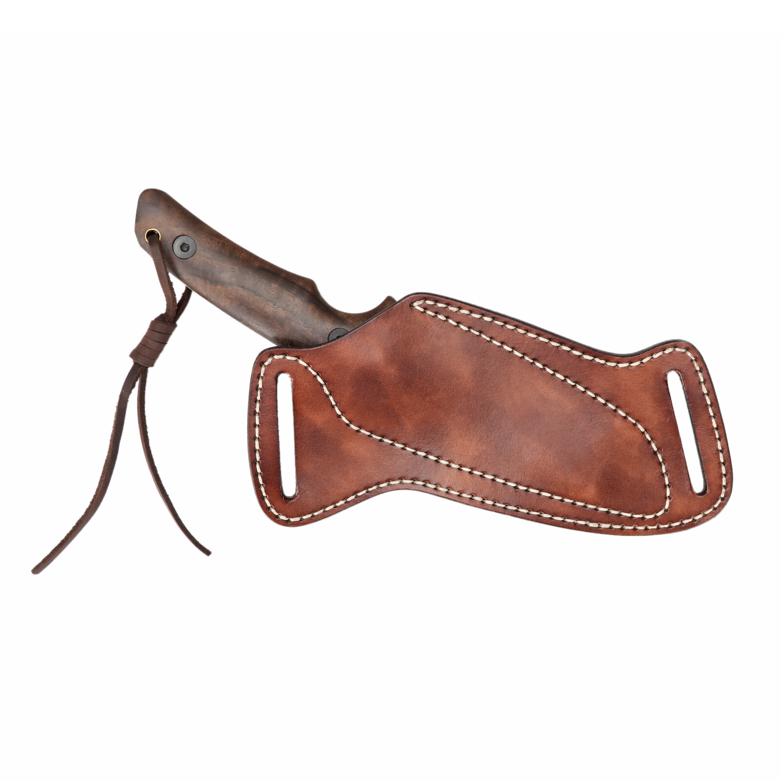 Vintage Leather Fixed Blade Knife Sheath Belt Pouch EDC Knives Carry Pouch