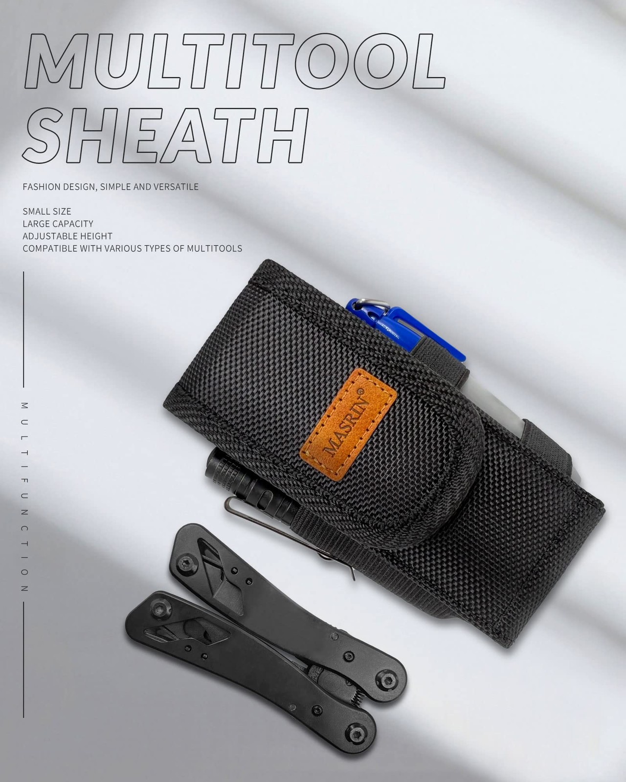 Multitool Sheath-EDC Pouch,Multi Tool Holster for Belt,Small Tactical Tool Po…