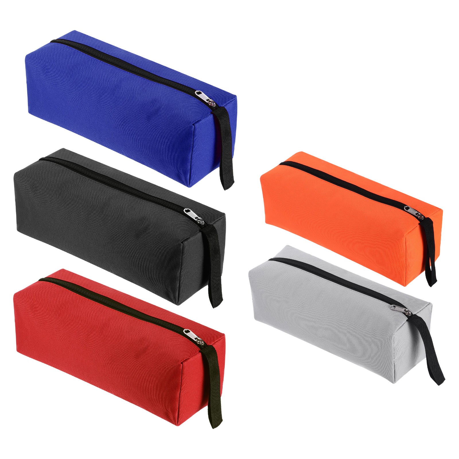 Tool Bag Pouch Zipper, 5 Pcs Small Bags Canvas Tools Organizer(10-12″ x 3.9″)