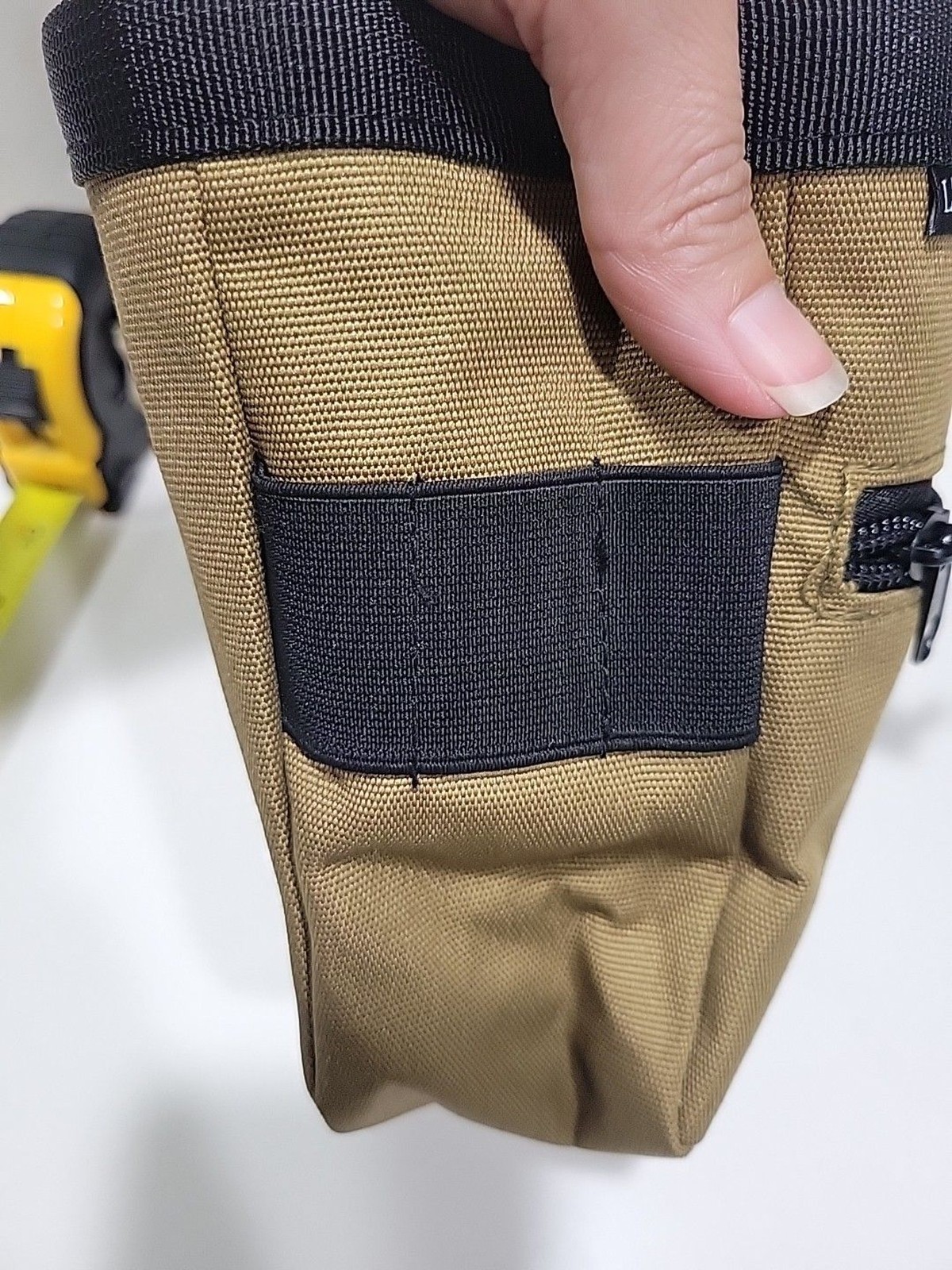Tool Pouch Nails Screws Bag with Belt Clip XL Khaki B8