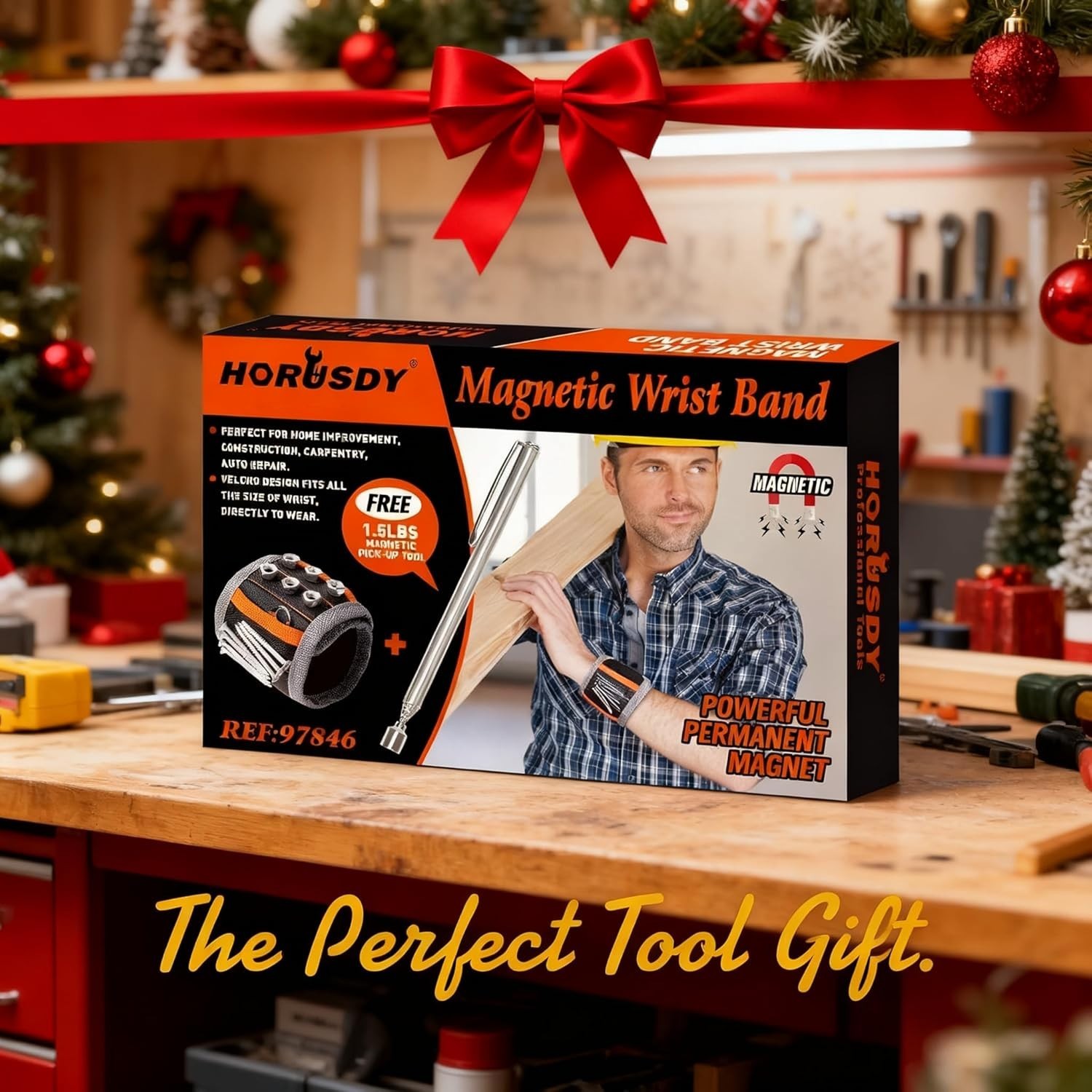 Lightweight Magnetic Wristband for Easy Access to Tools – Great for Work & Play