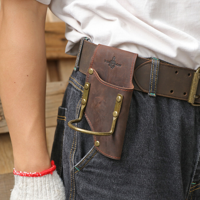 TOURBON 2-in-1 Workshop Tools Carry Belt Holster for Axe/Hammer/Wrench/Pliers US