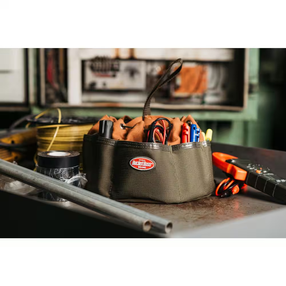 10 In. Parachute Parts Tool Bag in Brown