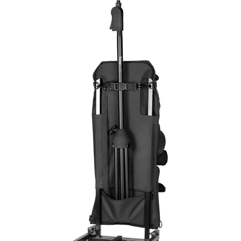Durable Utility Cart Accessory Pouch W/ Multiple Zippered Pockets & D-Rings New