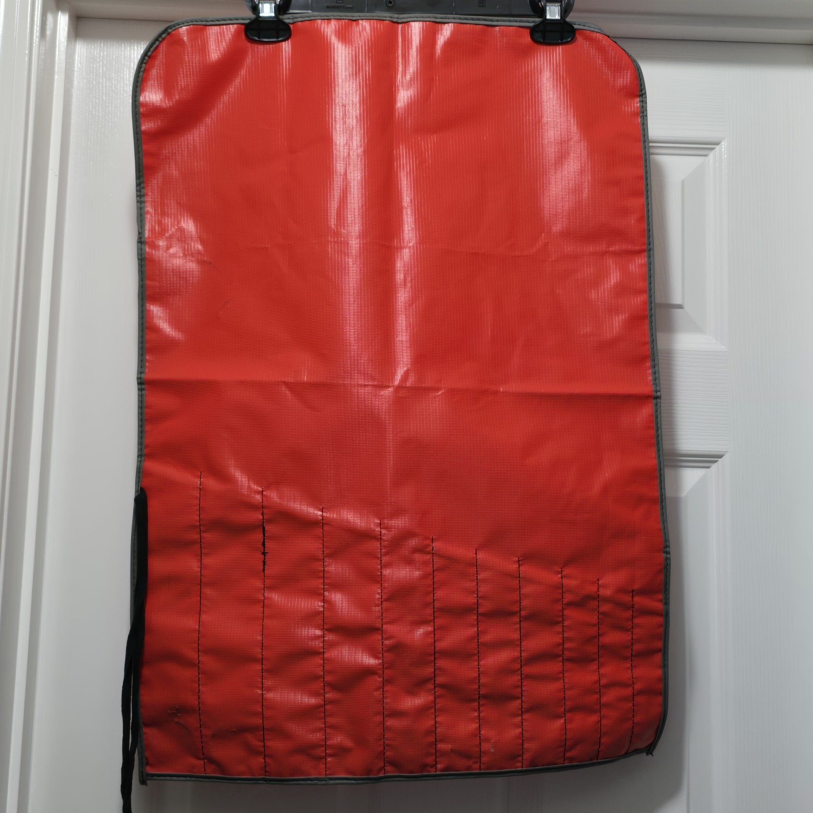 Vintage Snap On C-113B Red Tool Bag Pouch Roll 11 Pockets