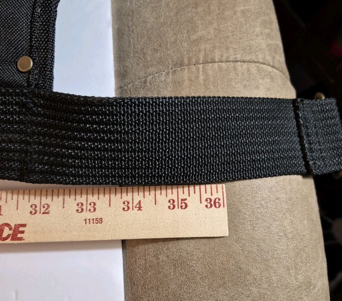 CLC Work Gear Black Polyester Tool Belt 7 Pockets 3 Sides Apron 42″ Waist