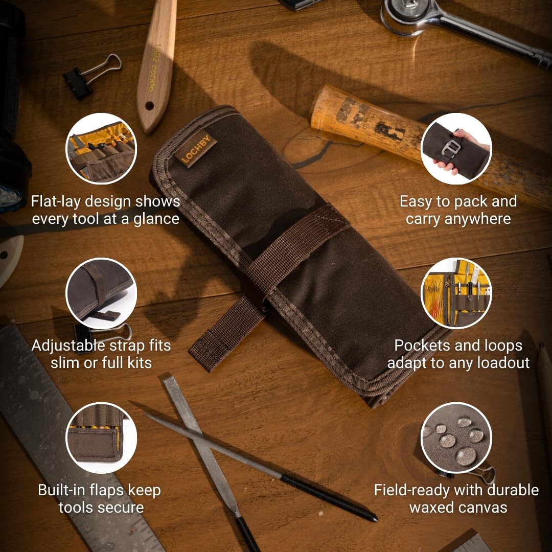 Art & Electronic Organizer | Edc Rollup Tool Bag For Pen Lovers & Tech | Multipo