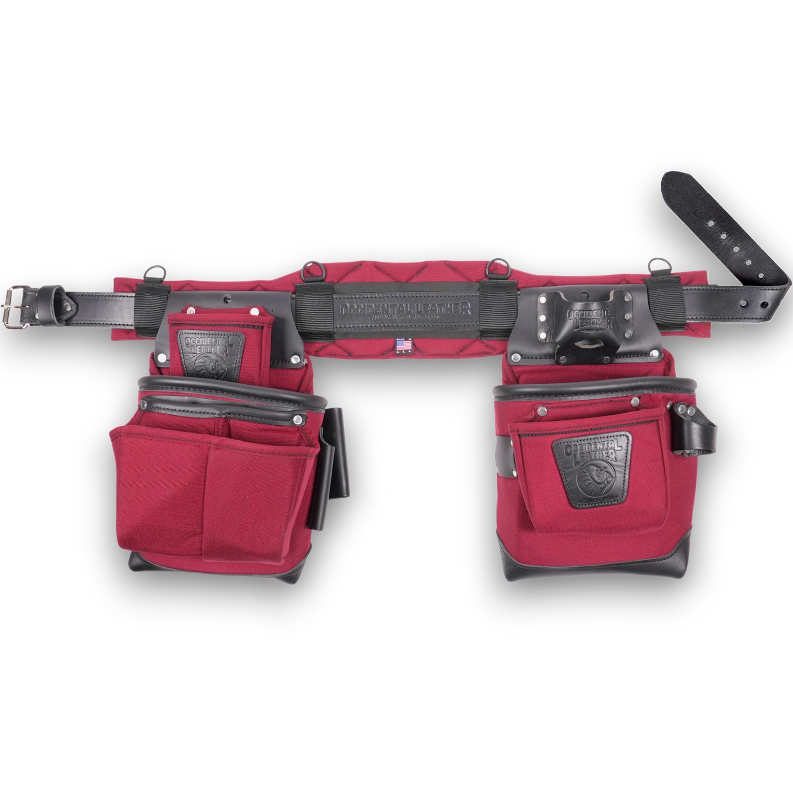 Occidental Leather 8286R ProFormance OxyLights Belt & Bags USA Made RED