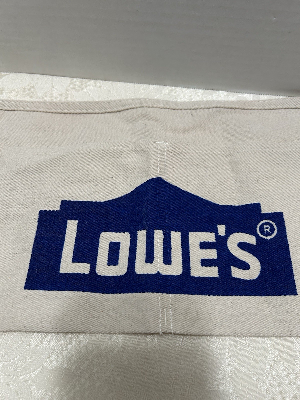 Lot of 2 Lowe’s Cloth Waist Apron Nail/Tool Bag 2 Pouch Cotton Beige Canvas