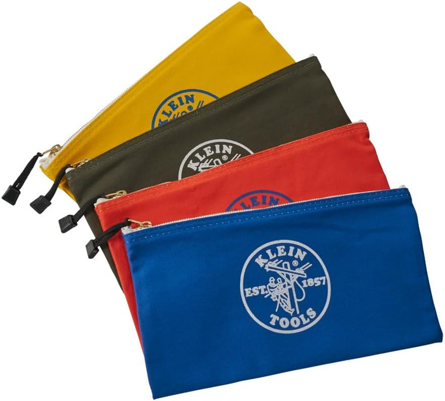 5140 Canvas Zipper Bag, Tool Pouch, Tool Bag, Utility Bag, Bank Deposit Bag, 12.