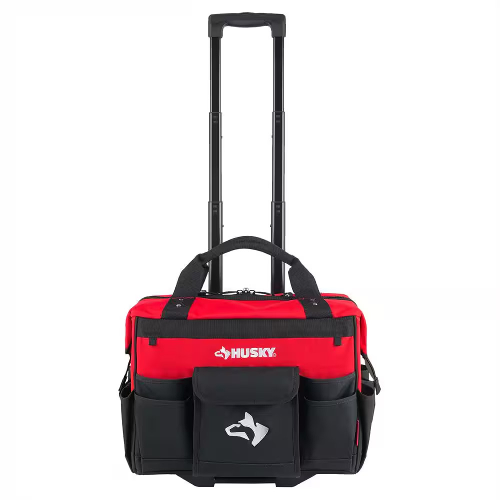 Husky 18 in. 18 Pocket Rolling Tool Bag NEW