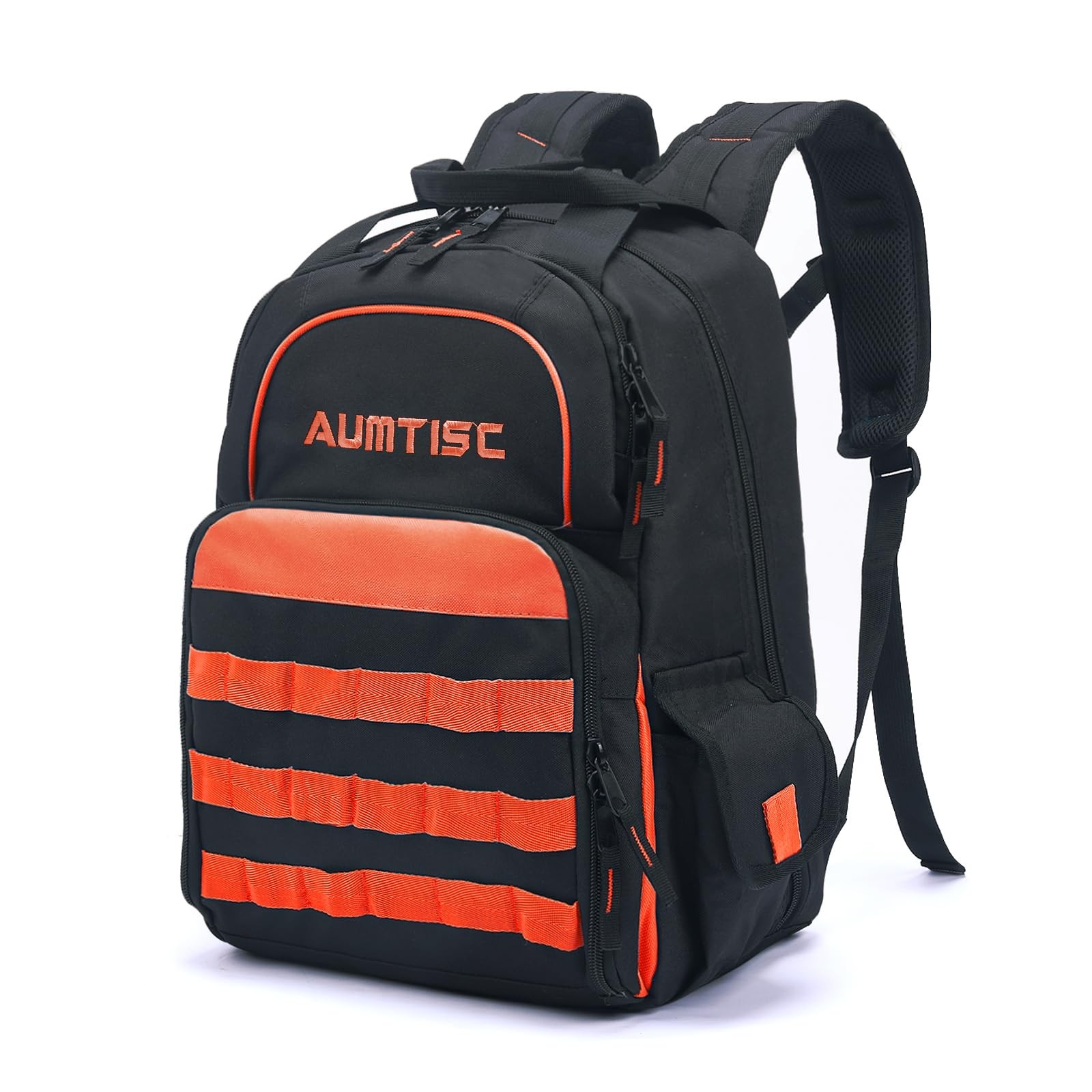 AUMTISC Tool Backpack Jobsite Backpack Tools Bag Multi-Use Pocket Industrial & C