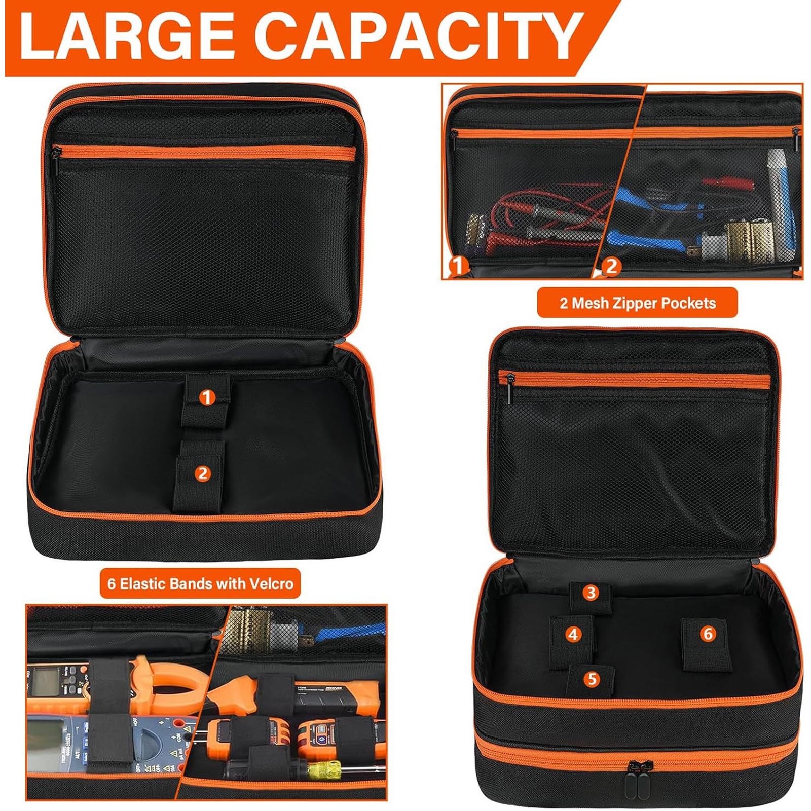 Dual Layer Circuit Breaker Finder Carrying Case For Electricians Easy To Use