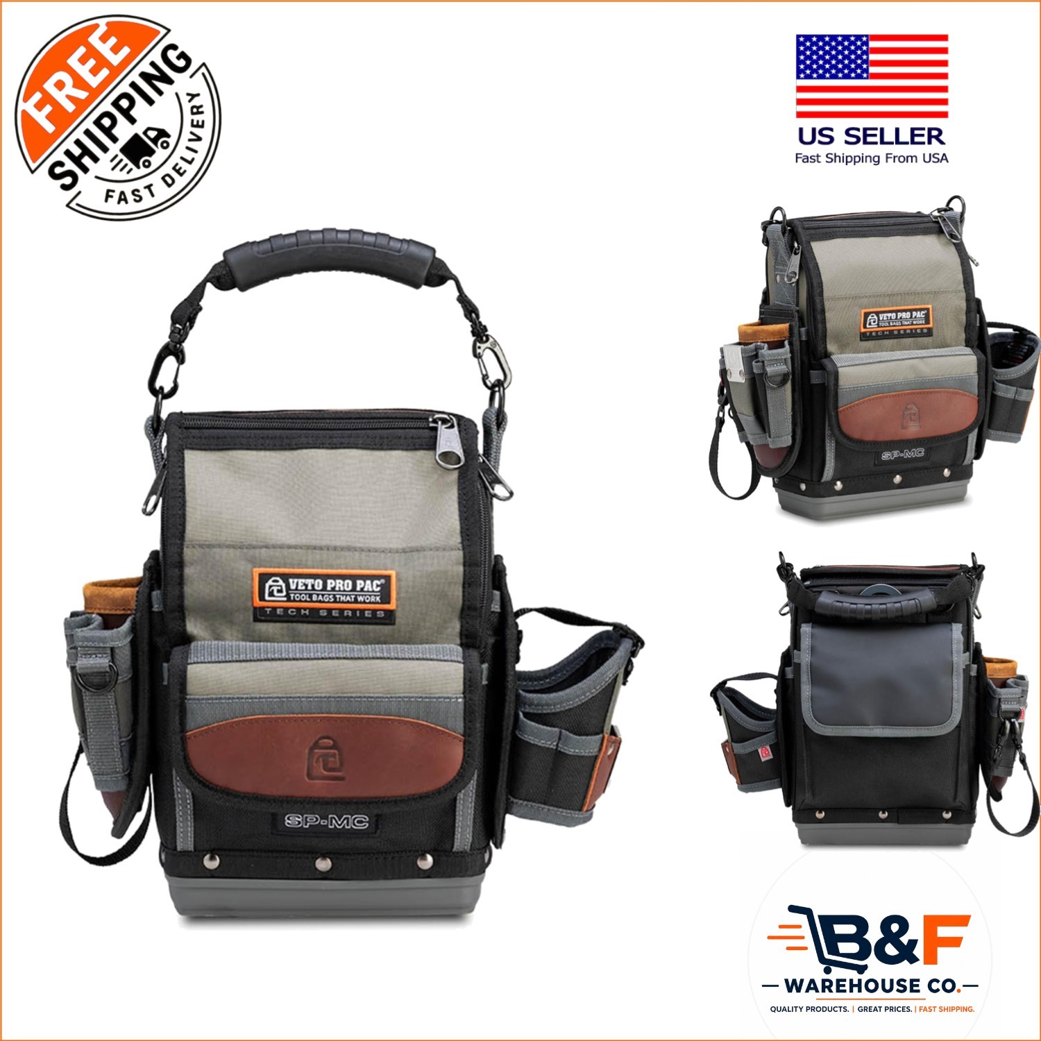 Professional Pro Pac SP-MC Tool Bag – 13 Compartments & Weather Protection