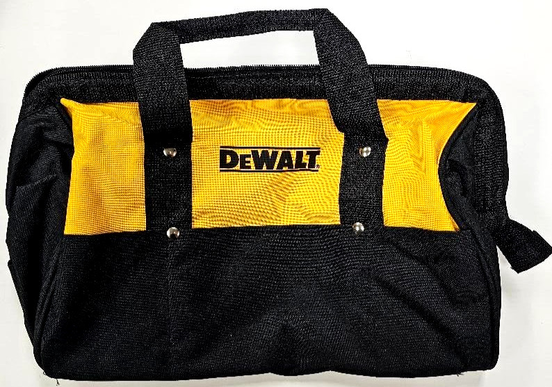 1) Dewalt Tool Bag Case 15″ x 10 x 9 Canvas For 20V Drill, Battery, Pocket Rails
