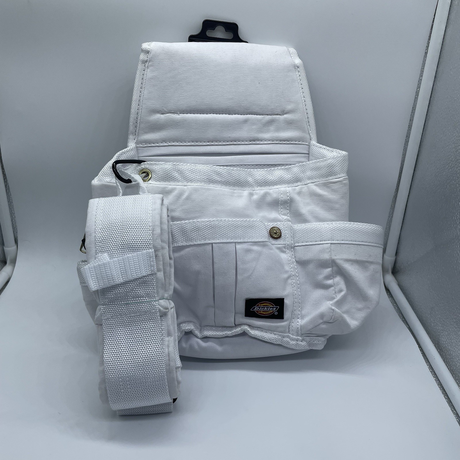 Work Tool Pouch 8 Pocket with Belt White Dickies 57053 New With Tag