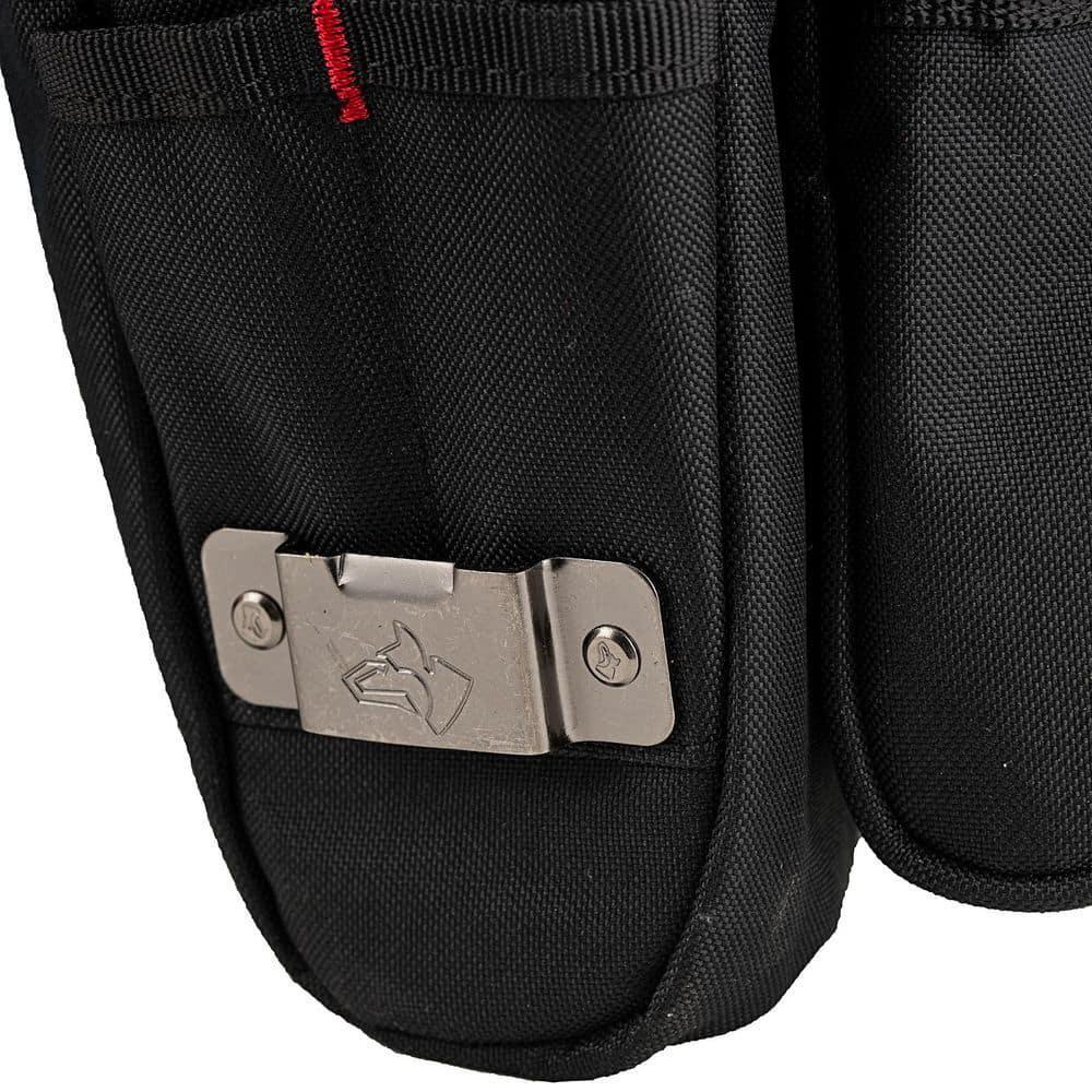 Handyman Tool Belt 2-Bag Work 15 Pocket Storage Hammer Loop Water Resistant