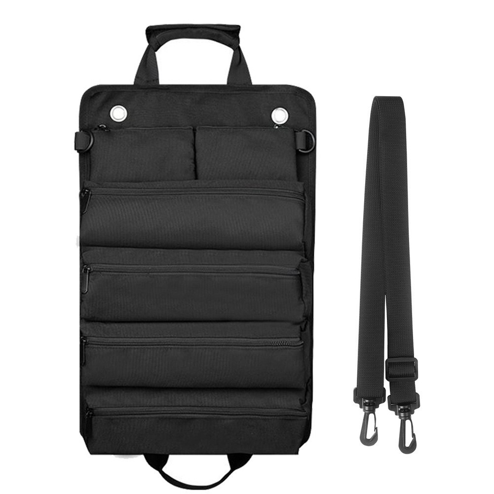 Heavy Duty Tool Roll Bag with Waterproof Coating and Reinforced Stitching