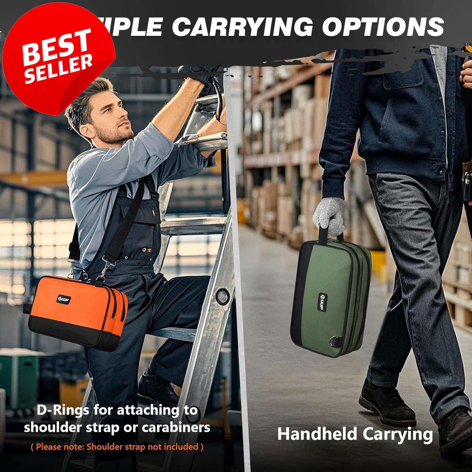 12 Inch Small Tool Bag 2 Pack Heavy Duty Utility Organizer US