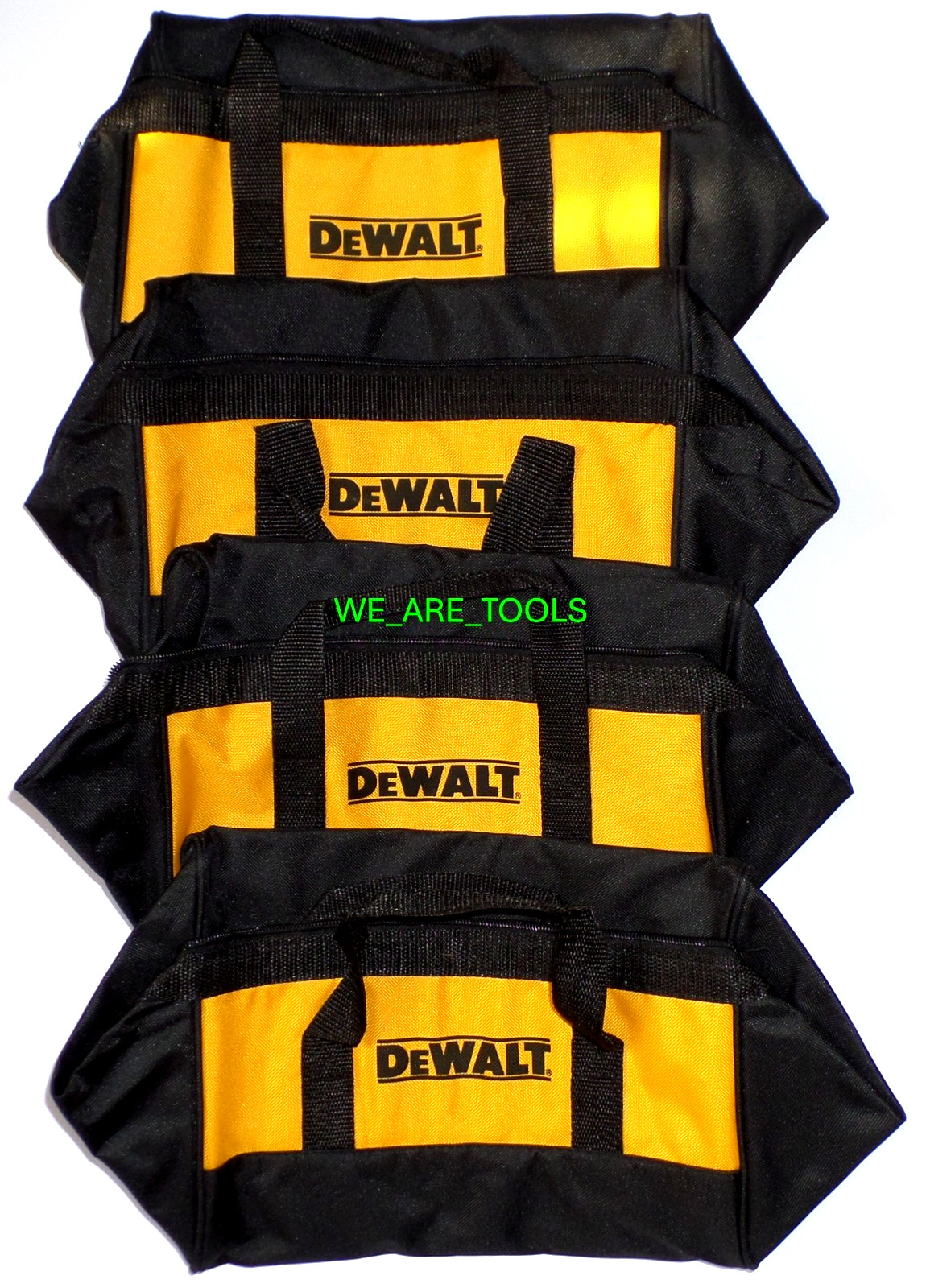 (4) Dewalt Tool Bag / Case 11″ x 8″ x 8″ Canvas For 20V Drill, Battery, Saw