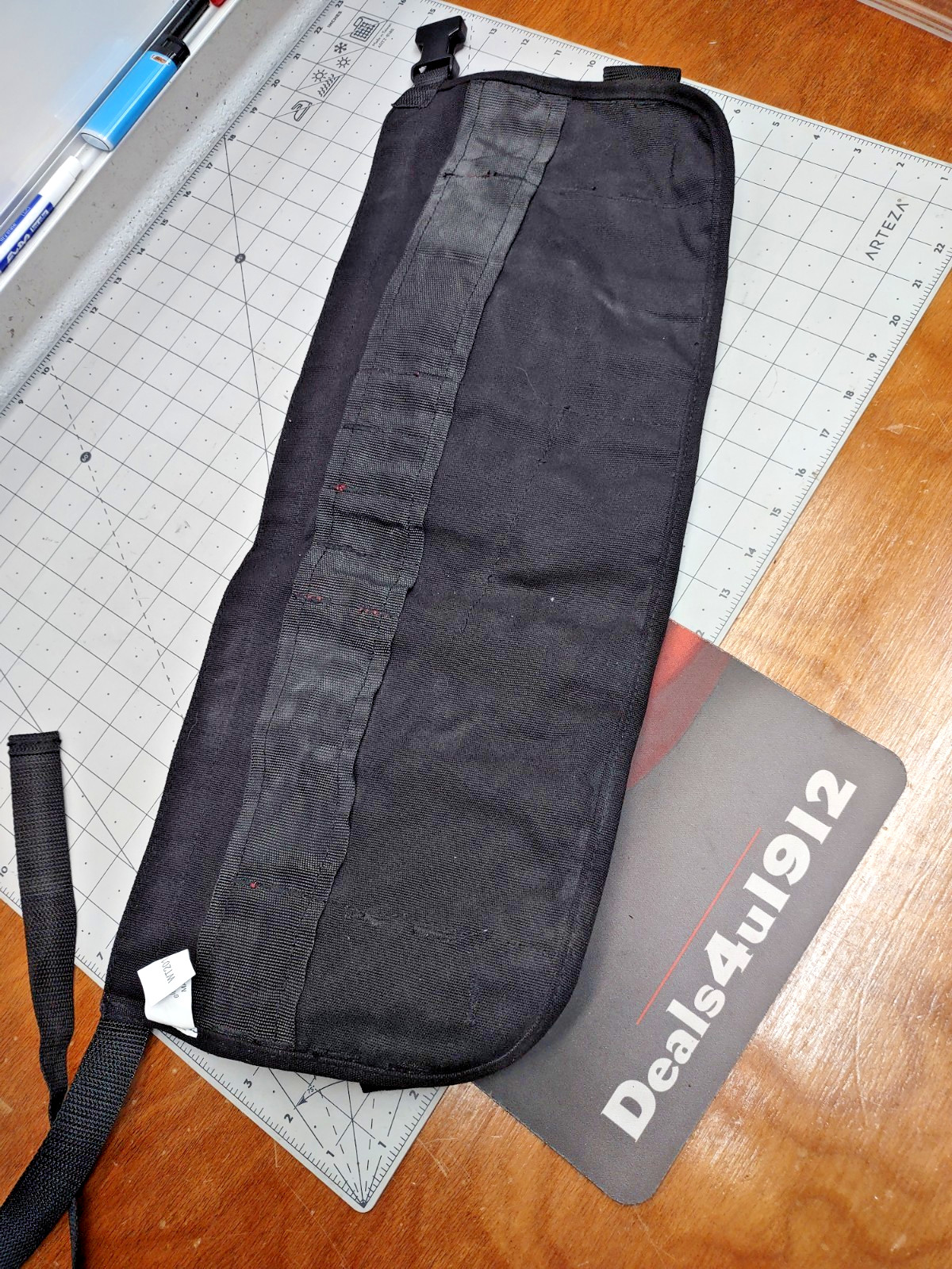 Husky Tool Belt Black Canvas Waist Apron Adjustable Pockets Work Excellent Pre