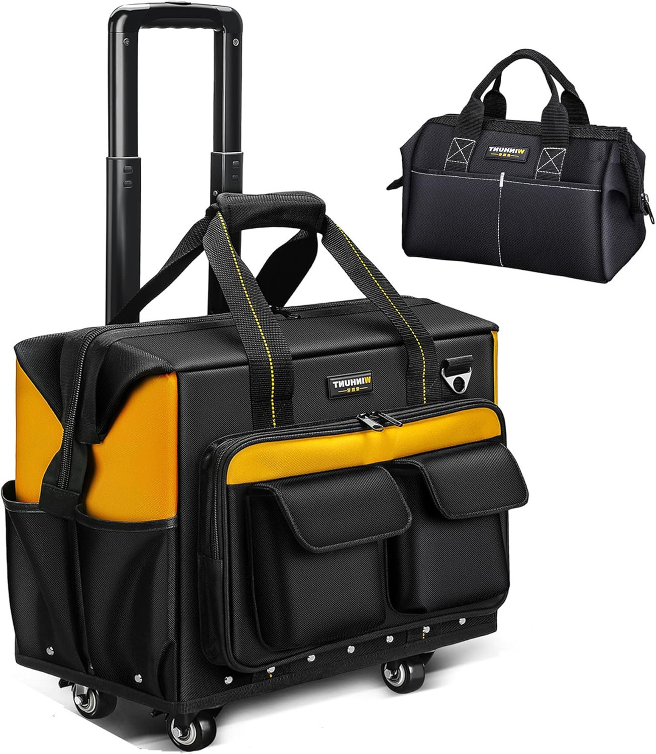Wheeled Tool Bag & Pocketed Tool Vest for Men – Ultimate Gear Combo