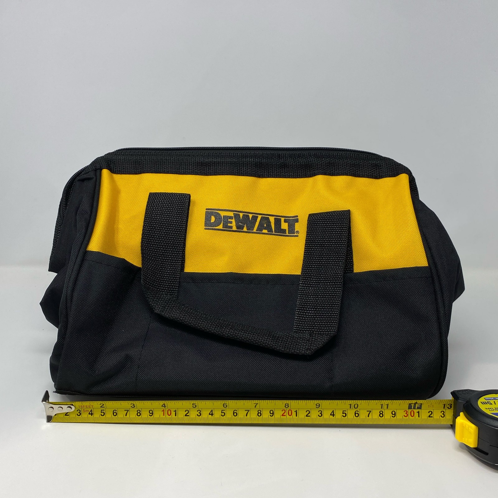 DEWALT 13″ Mini Contractor Tool Bag N037466 Black/Yellow