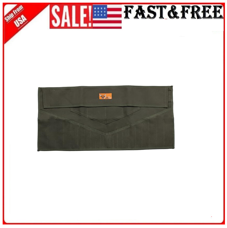 Bull Tools Wrench & Tool Roll 22+4 pocket 100% Dyed 15 Oz. Cotton Duck Canvas
