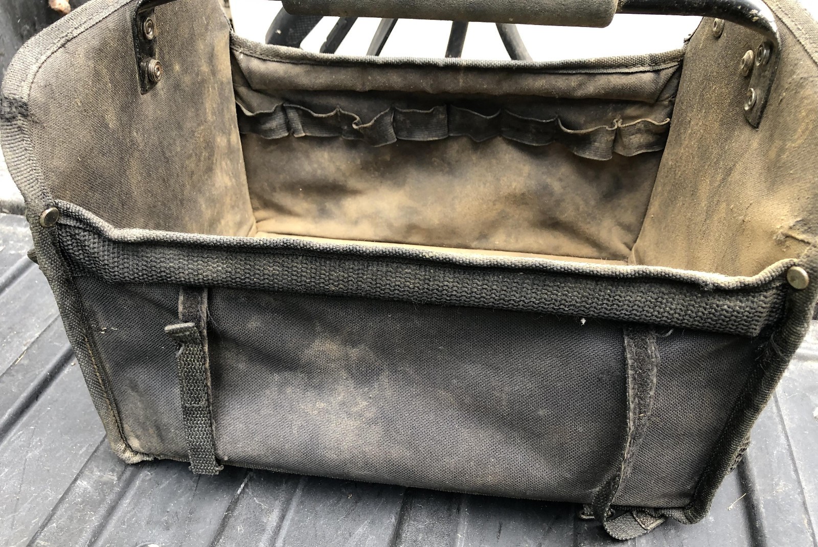 Craftsman Heavy Duty Black Contractor 13x9x9 Jobsite Tool Bag tote caddy 37548