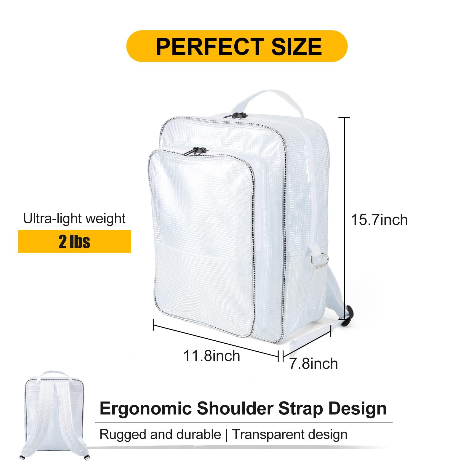 Synvicovan 15.7 Inch Tool Cleanroom Engineer Tool Bag For Work And Travel