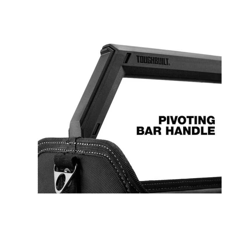 TOUGHBUILT STACKTECH Black Polyester 18-in W x 12-in D x 14.8-in L Tool tote