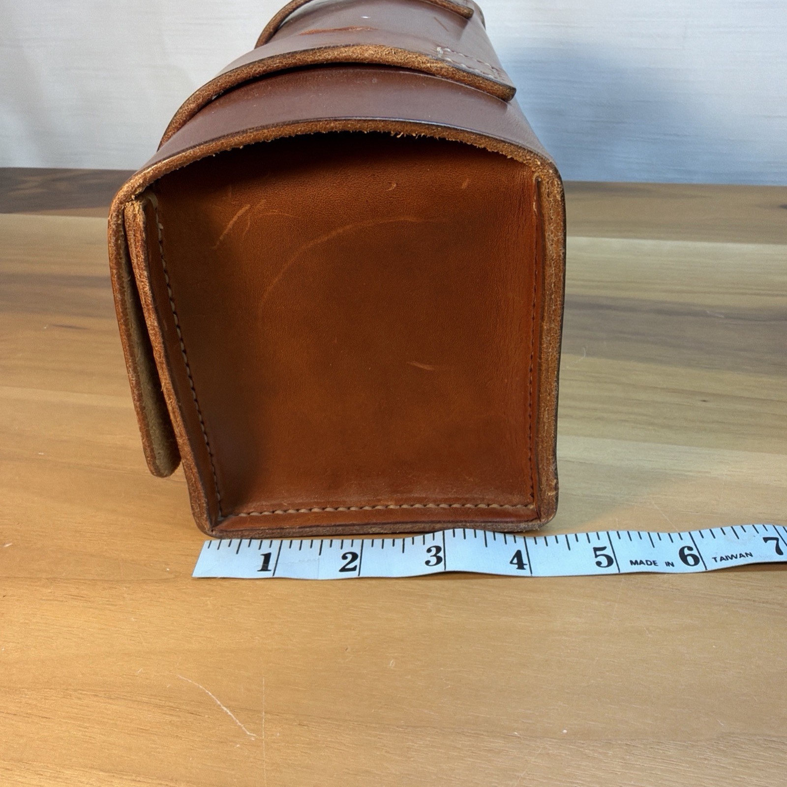 First Settlement Goods Leather Compact Toolbox Handmade Distressed 10x4x5″
