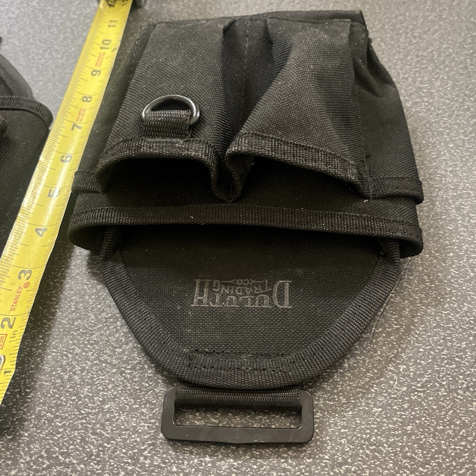 2 Duluth Trading Co Tool Pouches Black Canvas Top Hook