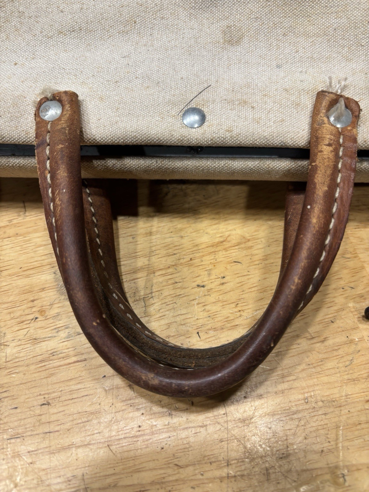 Vintage Klein Tools Lineman Bag 5102-16 Canvas Leather USA
