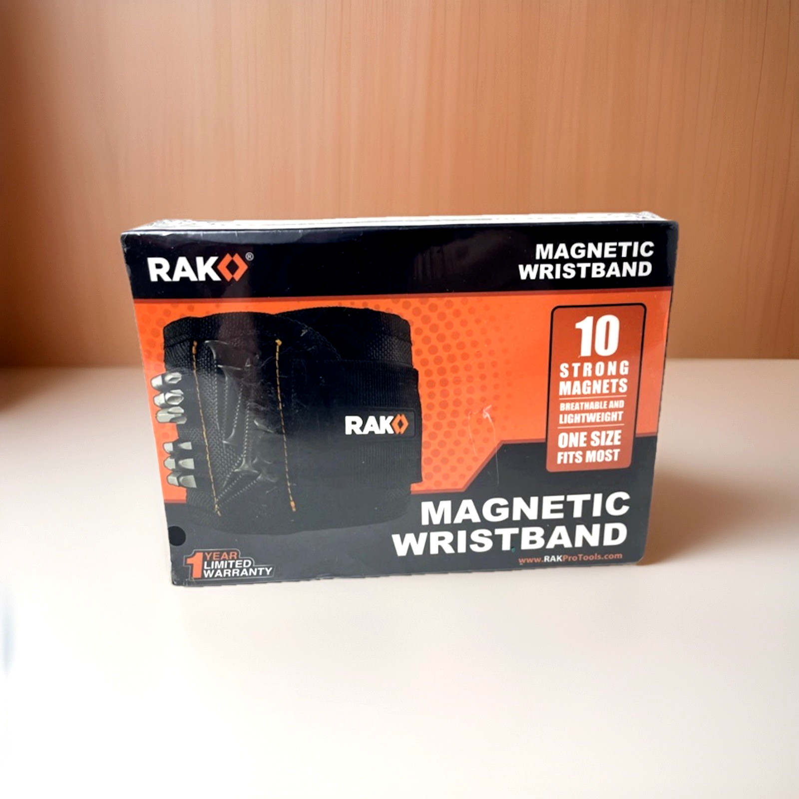 RAK Magnetic Wristband 10 Strong Magnets Black