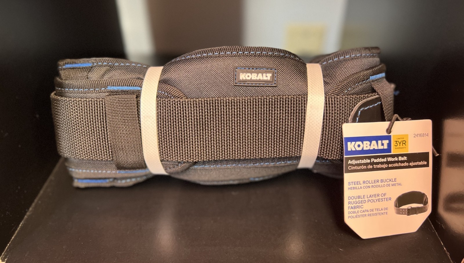 Kobalt adjustable padded work belt