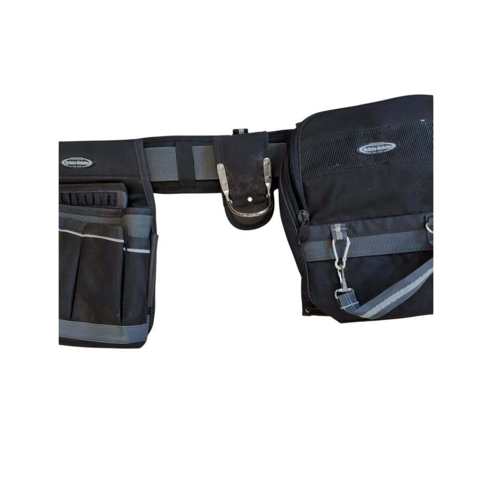 McGuire-Nicholas Heavy-Duty Tool Belt & Work Rig (Black/Gray) 52″