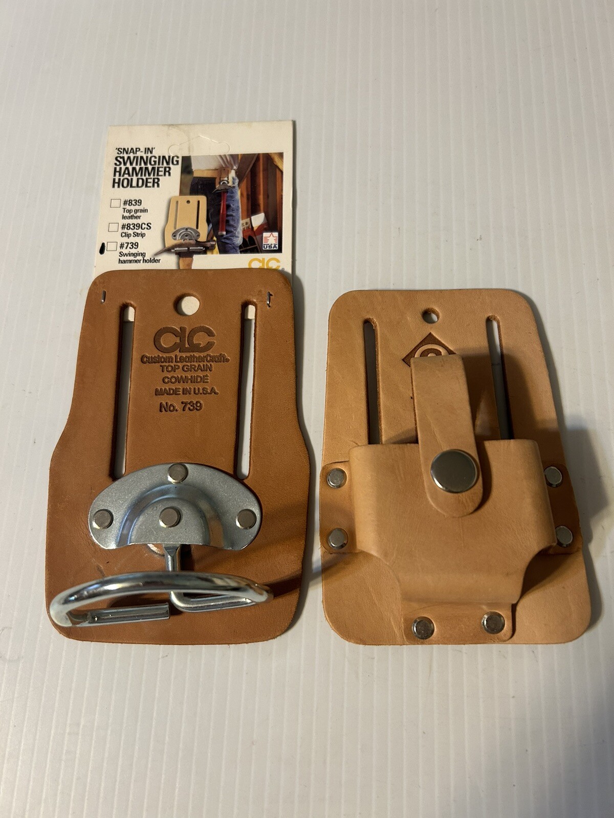 CLC Custom Leathercraft 739 Steel Swinging Hammer Holder & Greenlee Tape Holder