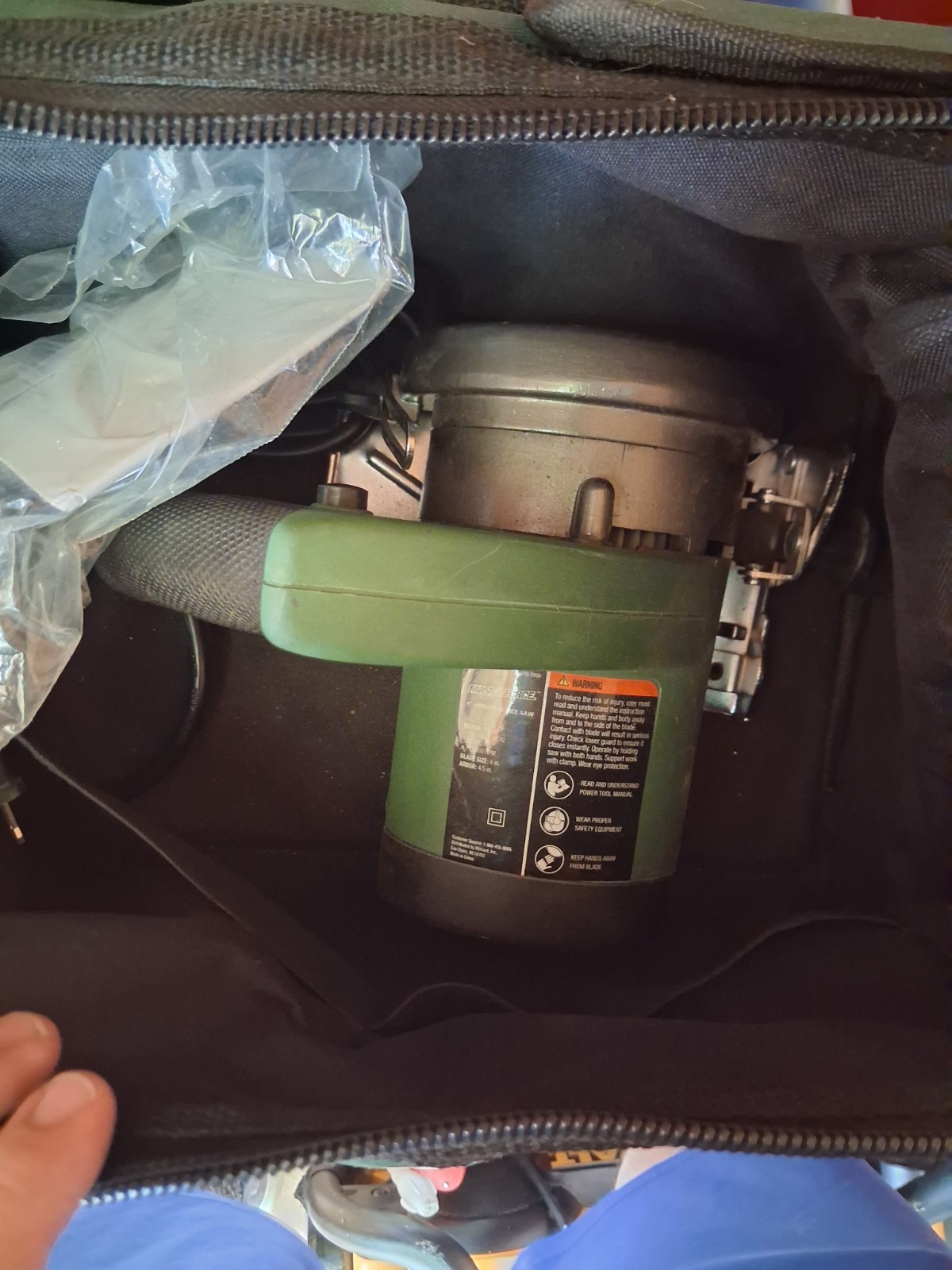 MasterForce Tool Bag Carry Case – Green & Black Tool Storage Bag