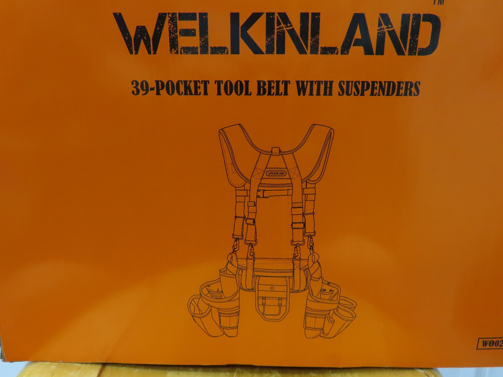 WELKINLAND 39-Pocket, Heavy Duty Tool Belt w/ Suspenders (WO0240)