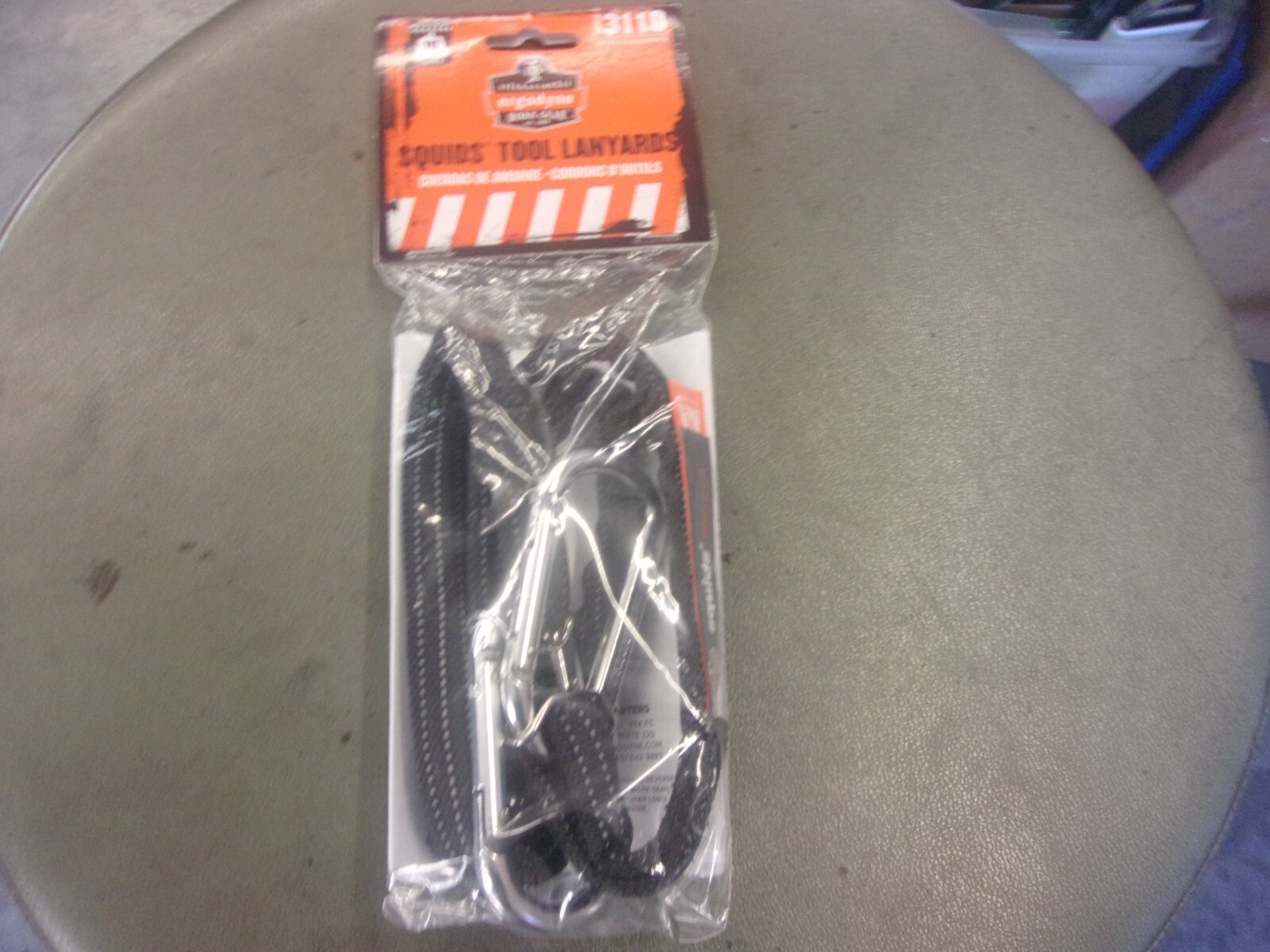 Ergodyne Squids 3110 Tool Lanyard with Dual Carabiners 10 lbs Capacity Black