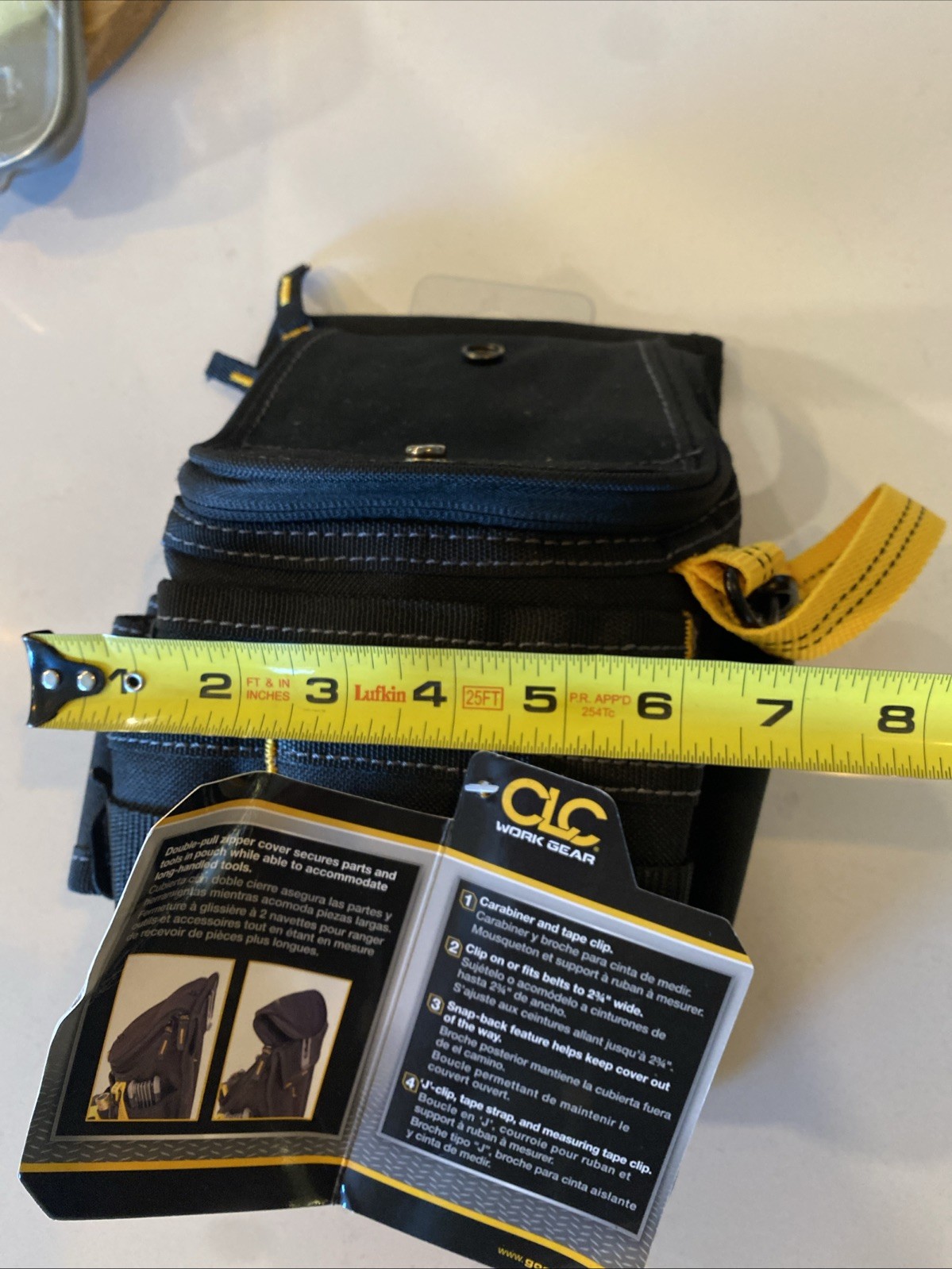 CLC 1524 Medium ZIPTOP Utility Maintenance Electrician Zippered Tool Belt Pouch