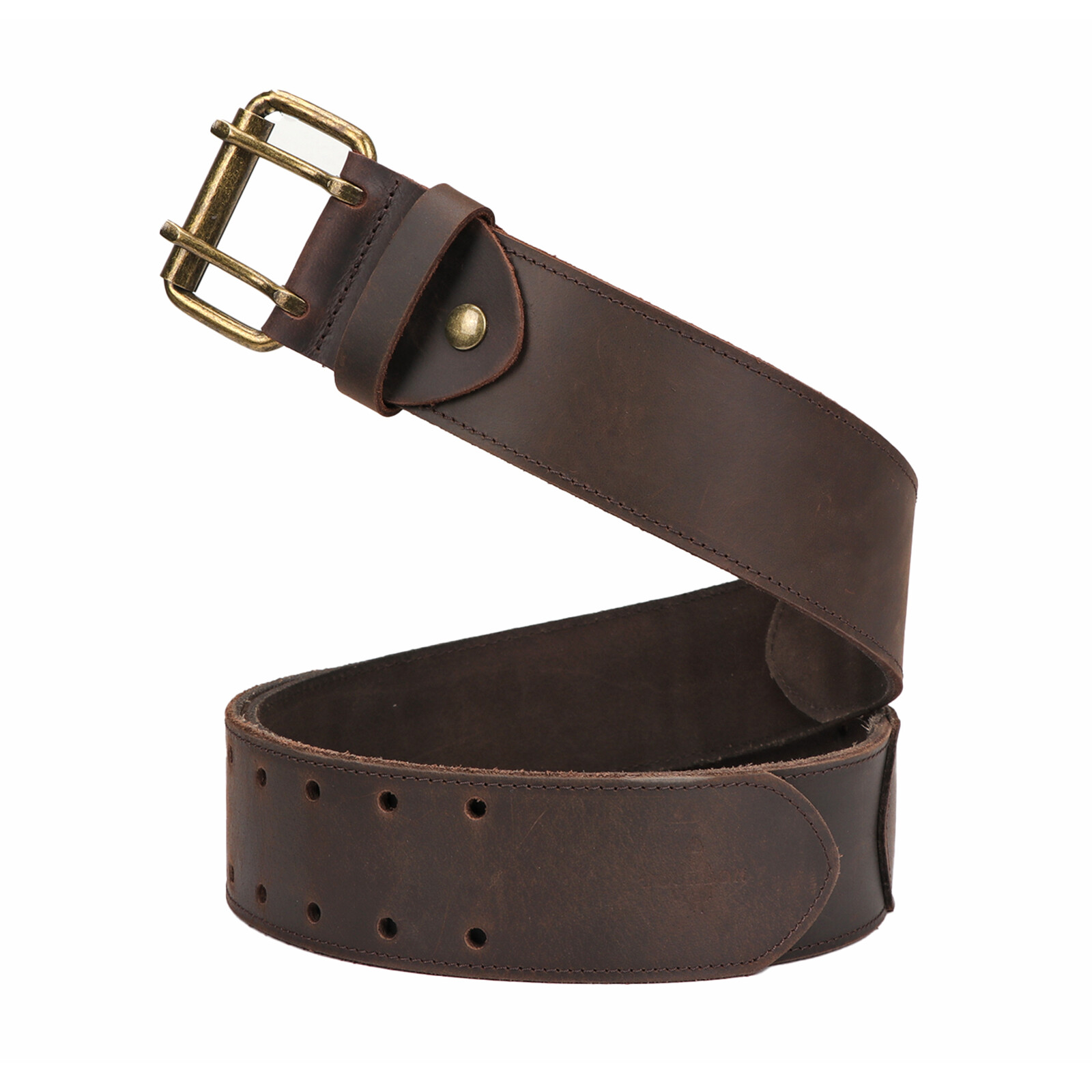 TOURBON Men Leather 2″ Wide Workshop Heavy Duty Tool Belt Removeable Buckle
