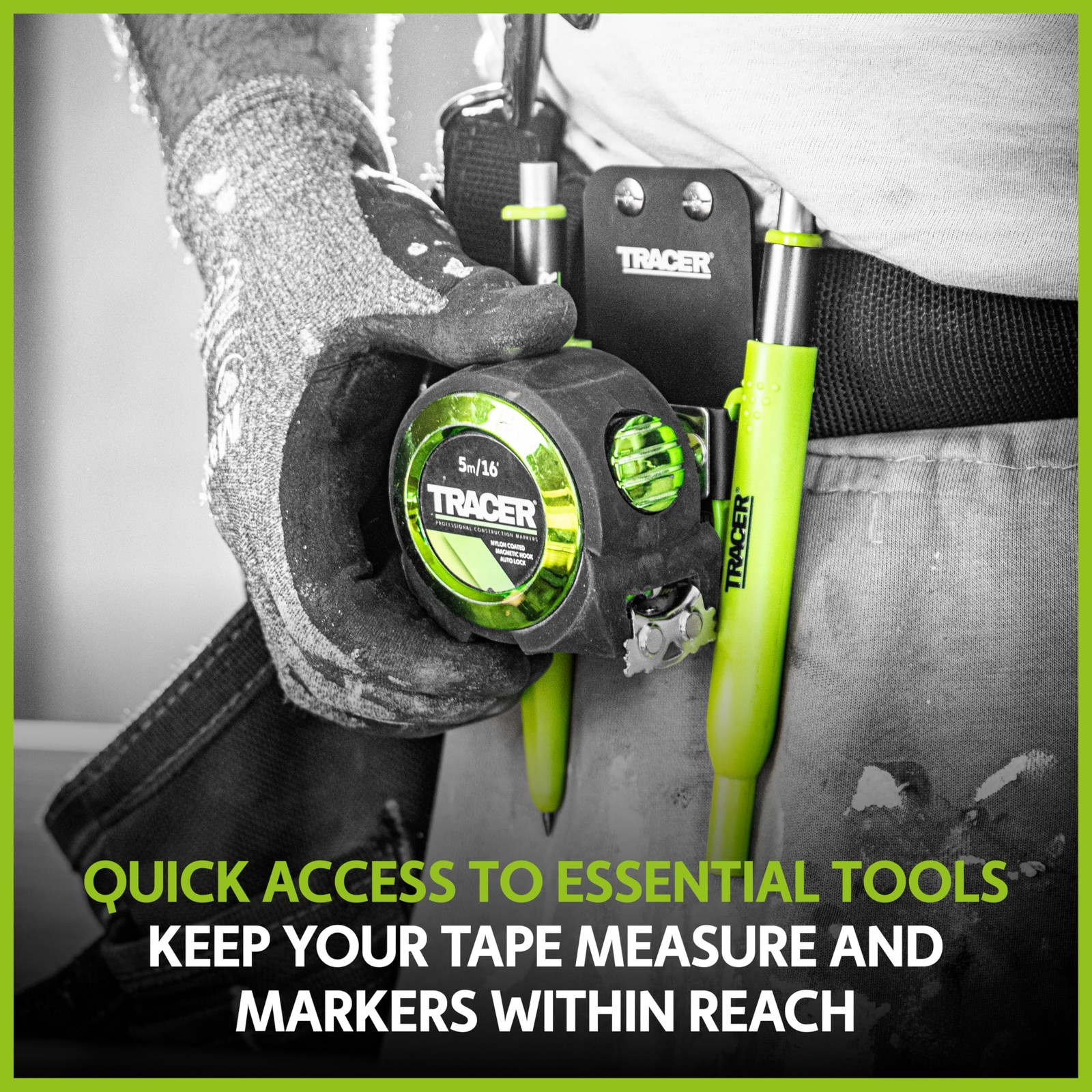 Metal Tape Measure Holster for Belt Holder with Clip Universal Tool Holster